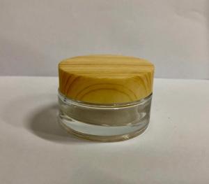 Quality Glass Cosmetic Jar With Lids / Cosmetic Pots Cream Bottles / Cream Jar / Glass Cosmetic Packaging for sale