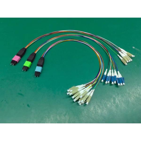 High-Density MTP MPO Cable for CATV and Test Applications MPO To LC Breakout Cable