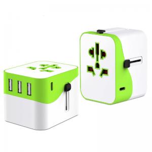 China 4 Port Foldable Fast Wall Charger CA01005 Universal Adapter Changeable Plug 20W 5V4.0A on sale