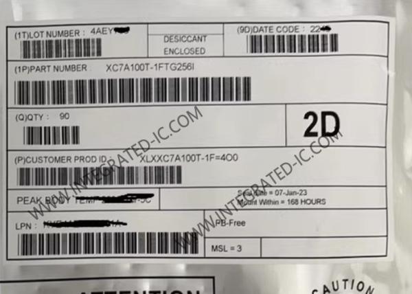 Buy High Performance Embedded FPGA XC7A100T-1FTG256I Programmable Logic IC at wholesale prices