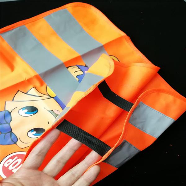 Childrens Reflective Vest Cycling Hi Vis Jackets Vest Cartoon Kids School Wear Breathable