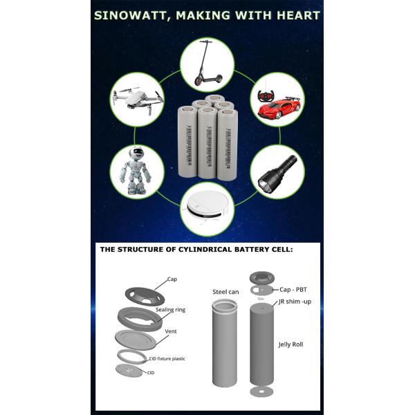 Wholesale 18650 Cylindrical Cell 3.6V Lithium Ion Battery Cell 26650 Battery Cells for EV Energy Storage System