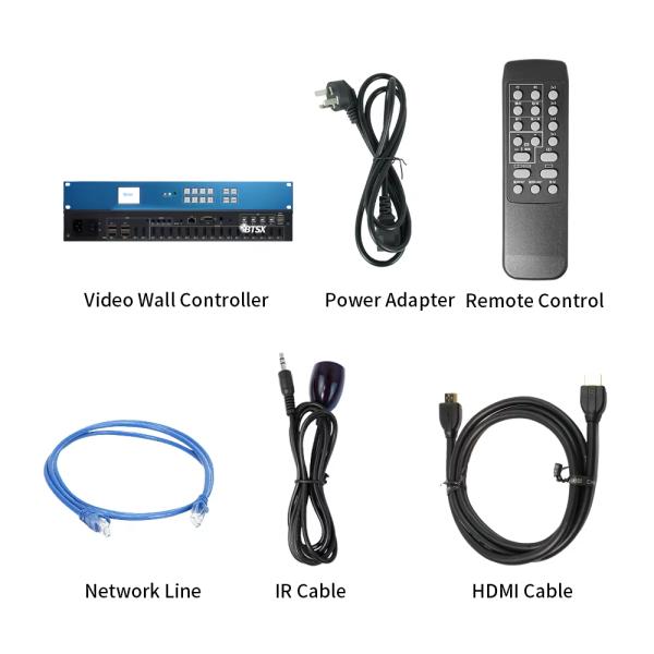 Bitvisus 4K60 Seamless Switching Display Wall Controller 4 Input 16 Output Video Wall Controller 3X5 4X4 Video Wall Processor