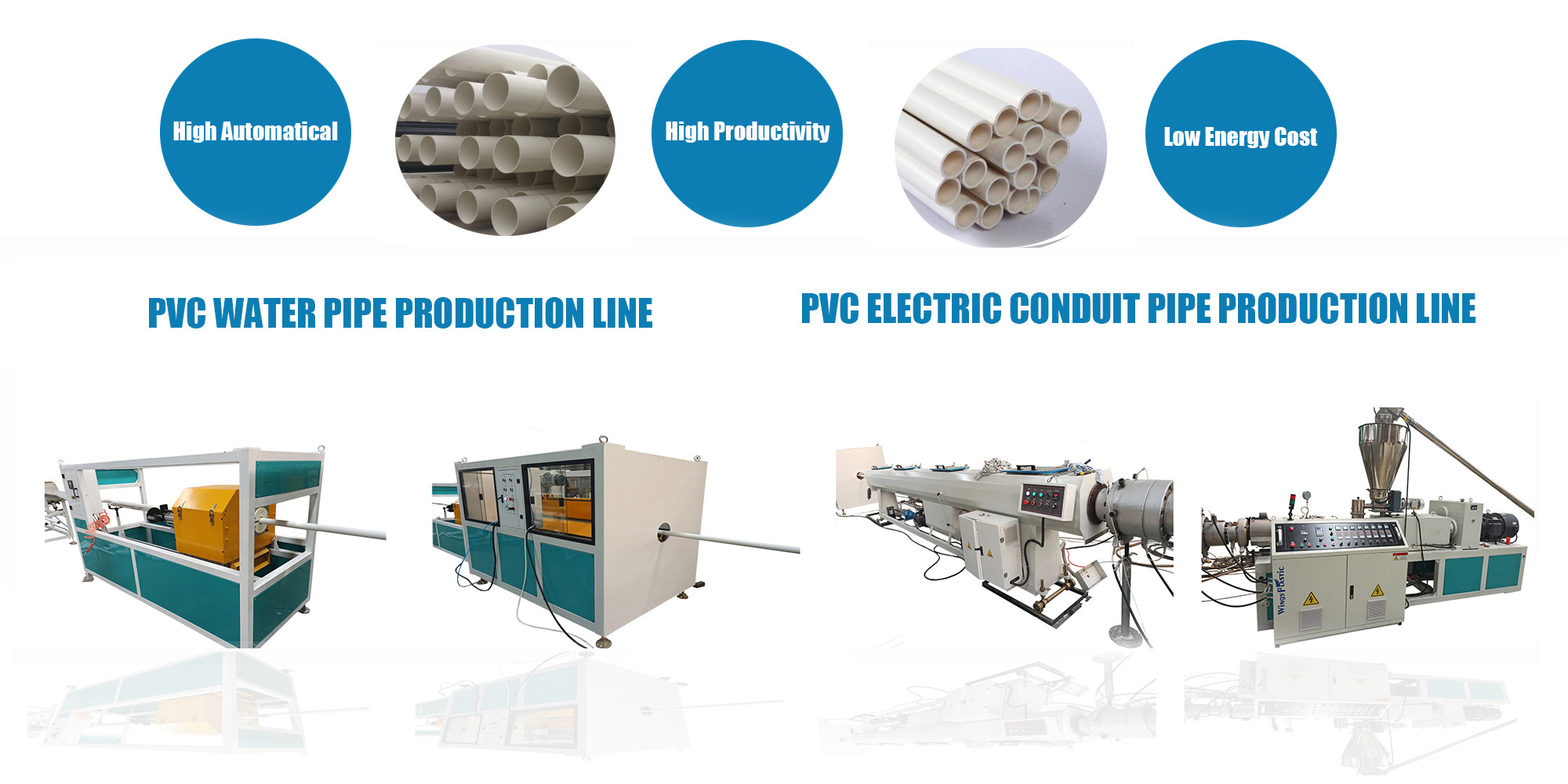Plastic PVC Rigid Pipe Manufacturing Machine Price pvc pipe making machine