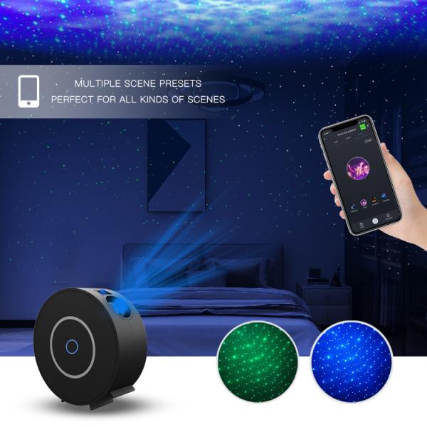 USB Recharge Smart Home Star Projector RGB Laser Color For Night Light