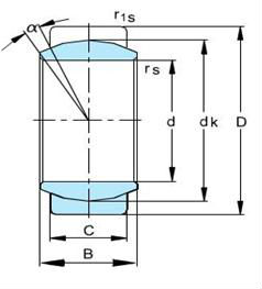 Radial Spherical Plain Bearings Steel Outer Ring With A Single Axial Split