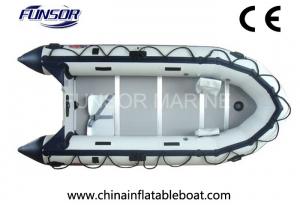 Quality Hand Made Small Inflatable Fishing Boats 5 Person With Plywood Floor for sale