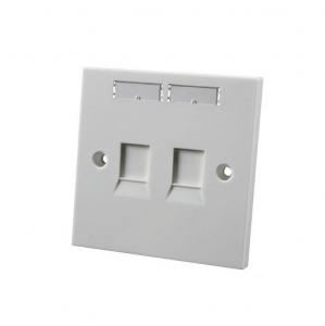 China ABS Material 3m fiber optic patch panel Surface Mount Faceplate With Dual Ports on sale