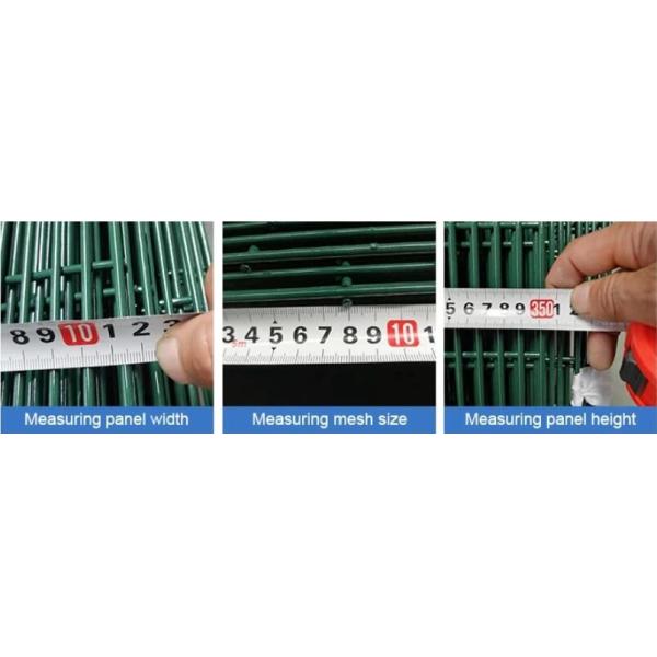 Square Post H3000mm Anti Climb Mesh Fence OHSAS Flat Bar Steel Fence