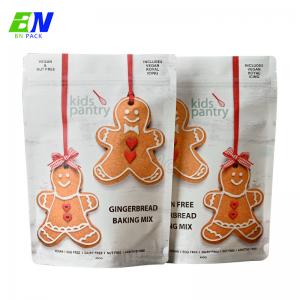 China Biodegradable 250g Food Packaging Bag White Kraft Paper With PLA on sale