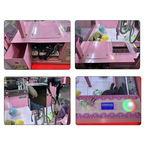 Commercial Flat 4 Players Custom Claw Crane Machine For 6 Inches Plush Toys