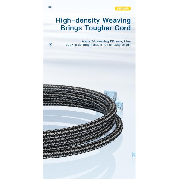 Sunset USB to Type C Cable 120W Quick Charge Type C Data Cable 6A