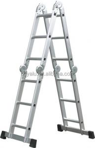 China Multifunctional Aluminum Step Ladder Clear Anodized Domestic Aluminium Ladder on sale