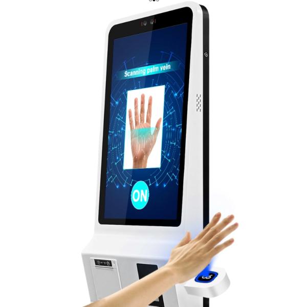 24inch Palm Vein Recognition Payment Touch Screen Kiosk with Android Win 11 System