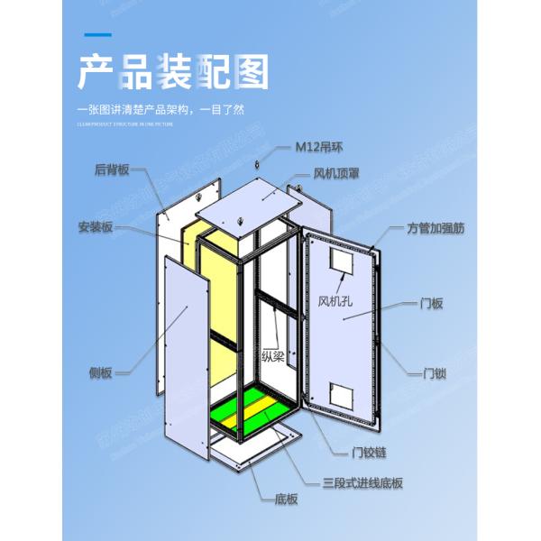 Plc Control Rainproof Electrical Distribution Cabinet