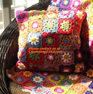 Quality crochet lace blanket for warm crochet table cloth sofa blanket sierran blanket carpet mats colorful design for sale