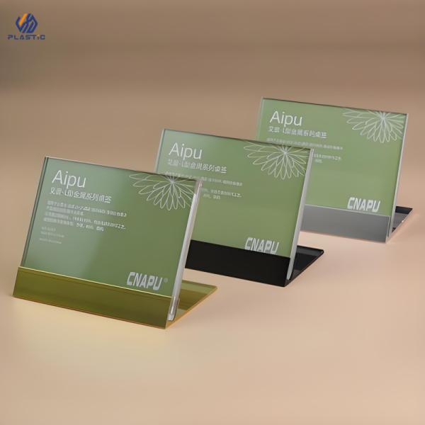 Countertop Transparent Acrylic Sign Holder A3 A4 A5 Size For Advertising Needs