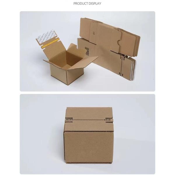 5x5x5 6x6x6 Corrugated Paper Box Ecommerce Mailing Boxes With Tear Strip