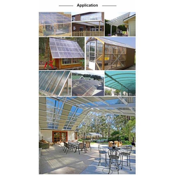 Anti Aging Polycarbonate Corrugated Clear Roofing Sheets