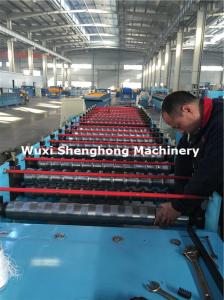 Quality Hydraulic Metal Glazed Roof Tile Making Machine , Tile Forming Machine for sale