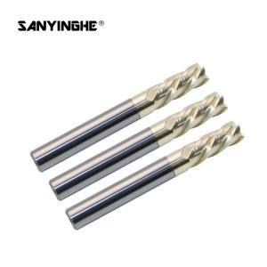 China 4 Flute Corner Radius Solid Carbide Taper End Mill For Stainless Steel on sale