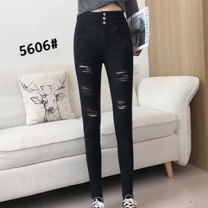China S-5XL Custom Lady Skinny Denim Pants Slim High Waist Jeans on sale