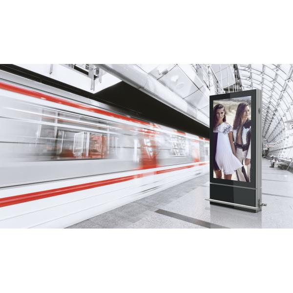 500-700cd/m2 75Inch Digital Totem Display Free Standing Digital Signage