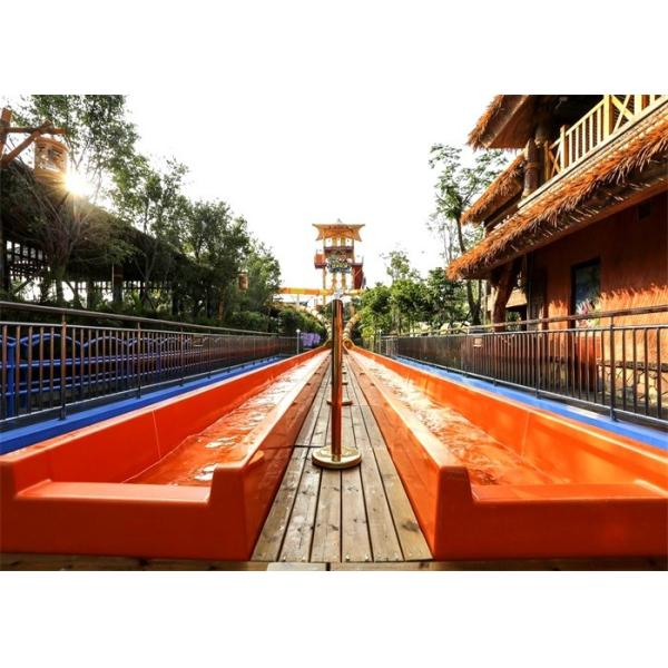 Customized Fiberglass Water Slides Adult Stimulating High Speed Slide For Hotel Resort