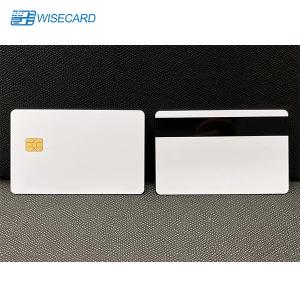 Quality WCT SLE4442 White EMV Chip Cards HiCo 2 Blank Magnetic Stripe Cards for sale