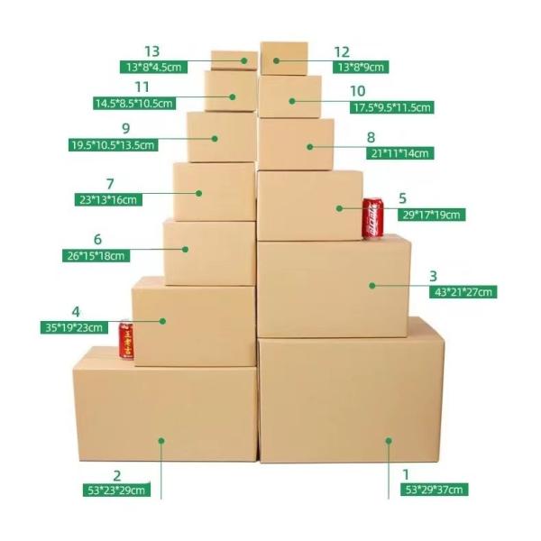 5x5x5 6x6x6 Corrugated Paper Box Ecommerce Mailing Boxes With Tear Strip
