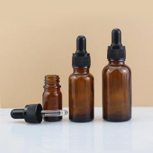 Private Label Oil Bottles 5ml 10ml 15ml 30ml 50ml 100ml Frosted Glass Dropper