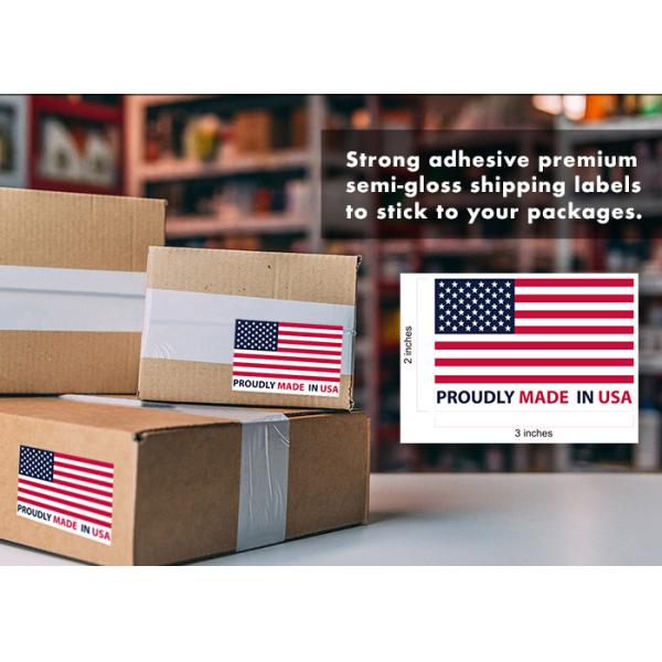 Waterproof Custom Shipping Labels 500 Labels / Roll Printer Label Sticker