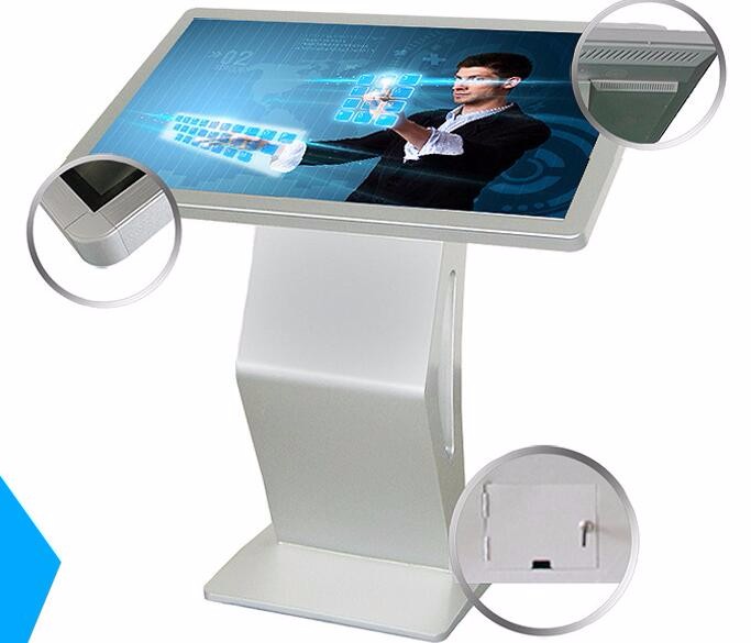 55" 58" inch UHD 4K floor standing LCD touchscreen computer self-service interactive terminal