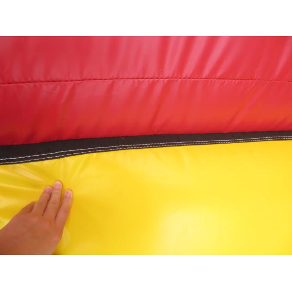 Red Tropical Kids Garden Water Slide With Pool , Blow Up Water Slide Backyard Inflatable Water Slide
