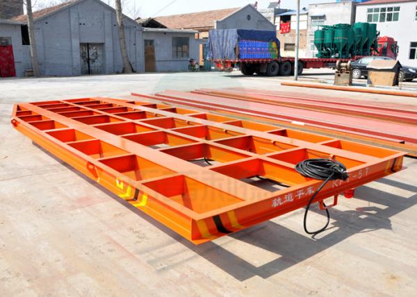 Buy 5t automobile flat bed rail transfer bogie running on steel rail in painting blasting room at wholesale prices