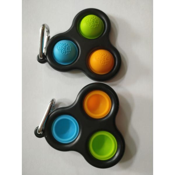 OEM Push Pop Finger Fidget Toy 8x7.6x1.5cm CE FCC ROHS certificate