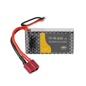 Quality 7.4V 500mah 20C High Power Rate Lithium Ion Battery For RC Toys for sale