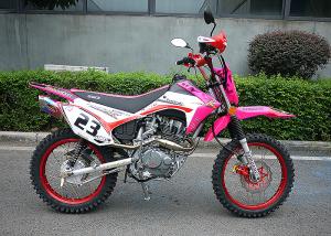 Quality Pink Color Lady Trail Bike Motorcycle 106KG Net Weight Electric / Kick Start for sale