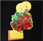 Foreign trade decoration handmade Christmas candle paper sculpture, creative
