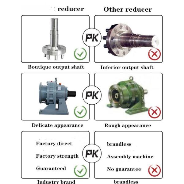 OEM Horizontal Cycloidal Gear Reducer Electric Motor For Architectural Industry