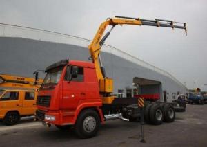 Quality XCMG 5 Ton Transportation Folding Boom Crane / Lorry Mounted telescopic mobile crane for sale