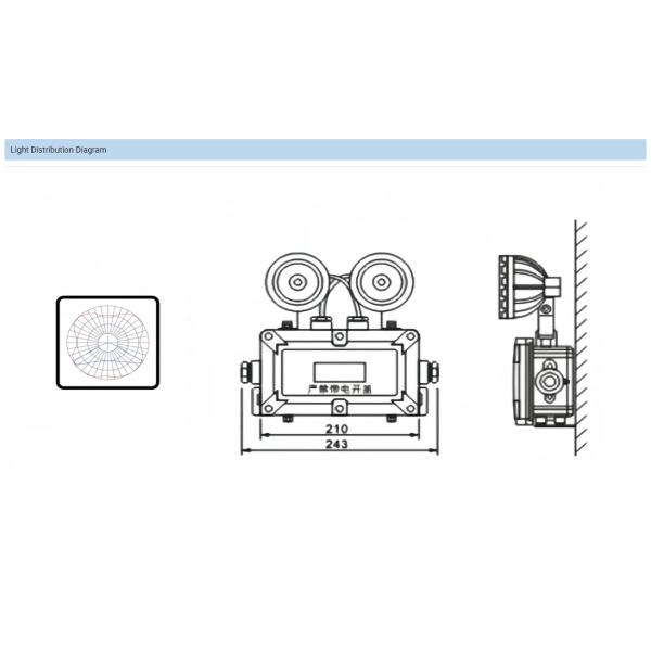 High Performance Emergency LED Light 110lm/W 10W Explosion-Proof Lithium Battery Long Lifespan IP66 Rated Hazardous Gas for Dust Environments