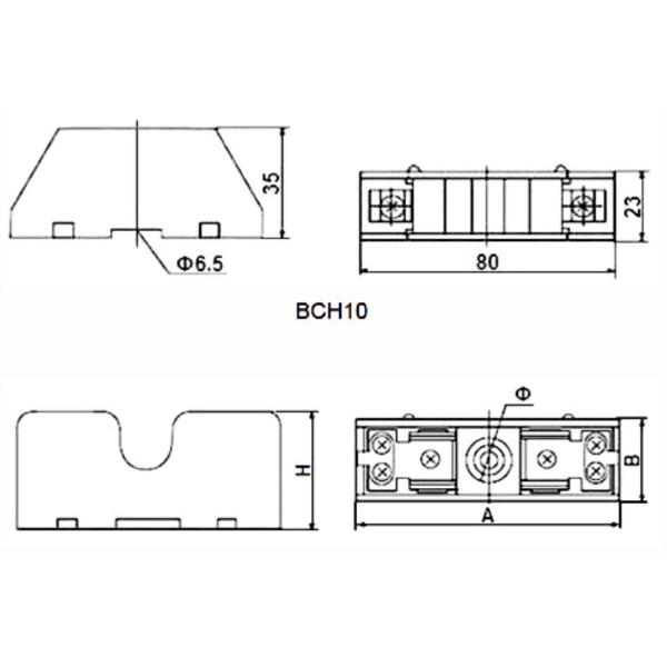 22x85mm Cylindrical Ceramic Fuse Link Base for Overload and Short Circuit Protection