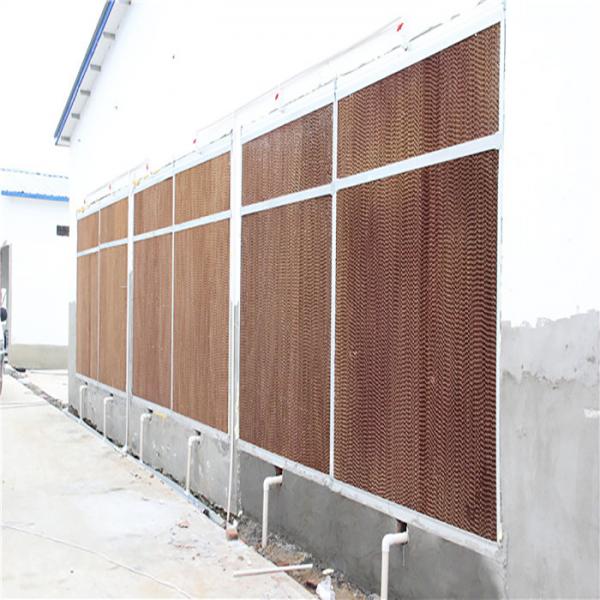 Thick Evaporative Cooling Pad , Automatic Environment Control Poultry Shed