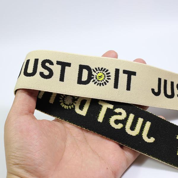 Fresh flowers pattern Little daisy Knitted 4cm nylon elastic band for cuffs Waistband headband custom logo elastic jacquard band