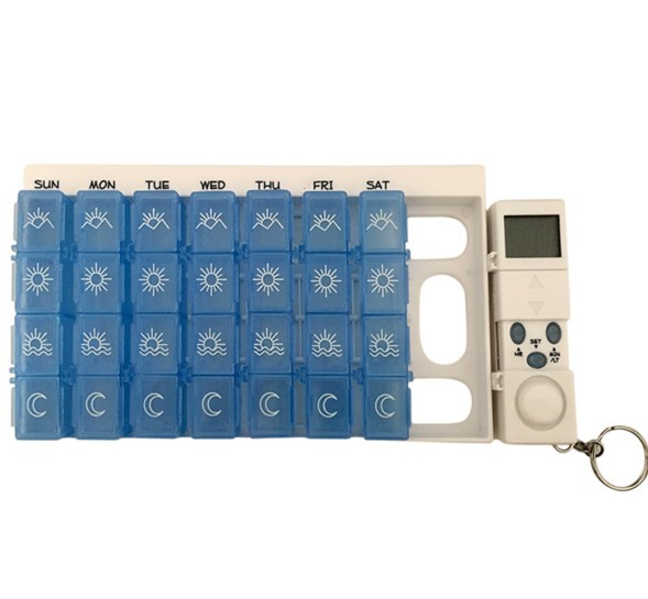 Digital 7days pill reminder pill box case timer w/ alarm electronic medicine Tools Pill Cases