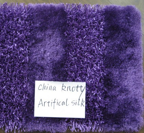 Gridding Design Very Good Soft Polyester Mixed Shaggy Carpet Modern Rug