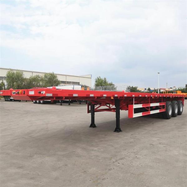 CIMC used Heavy Loading Capacity 40 60 80 100 Ton 3 Axle 4 Axle 40ft 45ft Container Flatbed Semi Trailer To Africa