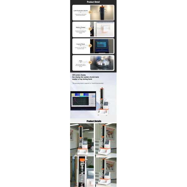 Universal Peel Test Machine For Jelly Packaging Cover Film Tearing Strength Maximum Load 2KN