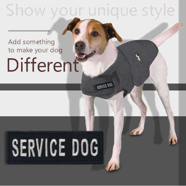 Twill Cotton Polyester Custom Embroider Patch Service For Dog Vest